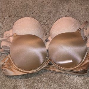 The Drew mega push up bra and Maddie strapless bra